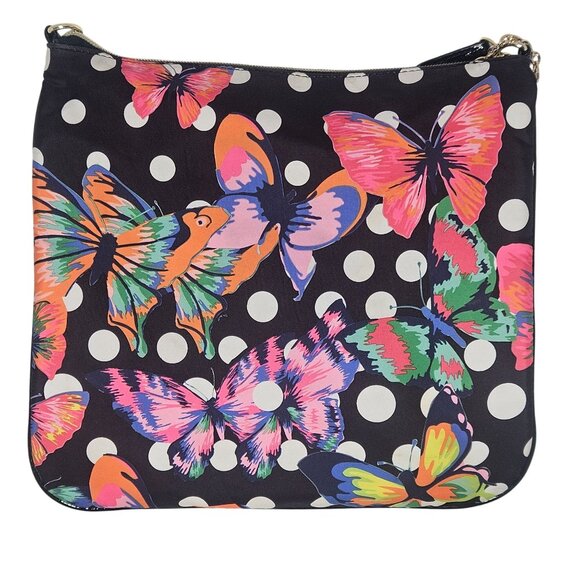 Betsey Johnson Butterfly Crossbody Bag Chain Strap Boho Dopamine Dressing Goth - Picture 4 of 10